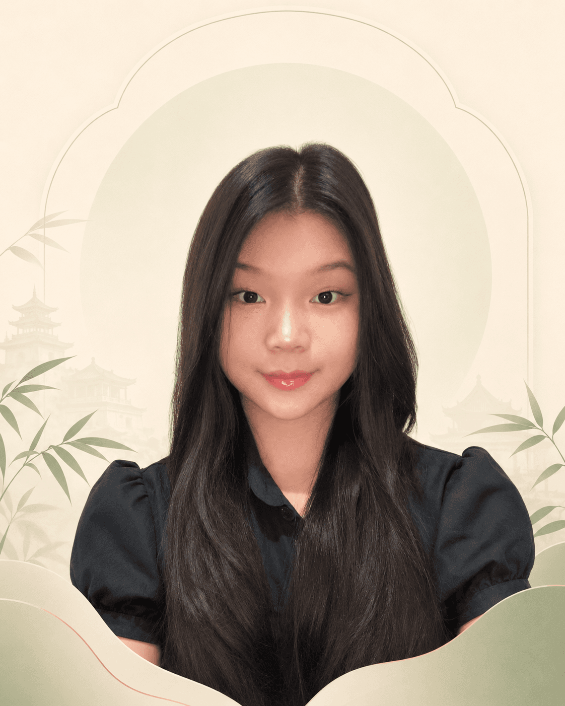 Foto Felicia Natalie, siswa Wanmei peraih HSK 2.