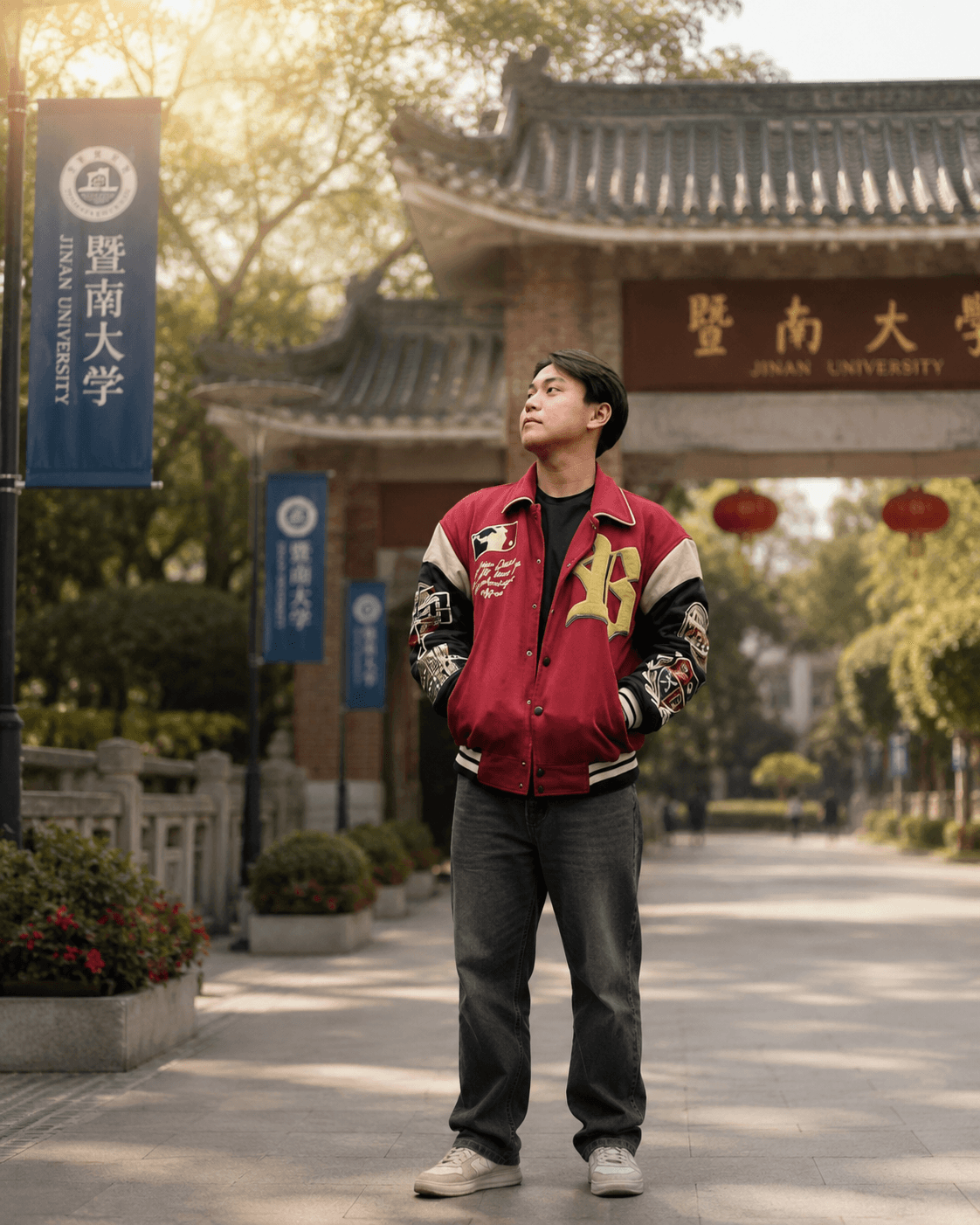 Foto Lauwrensius Hardy, penerima beasiswa Wanmei di Jinan University tahun 2025.