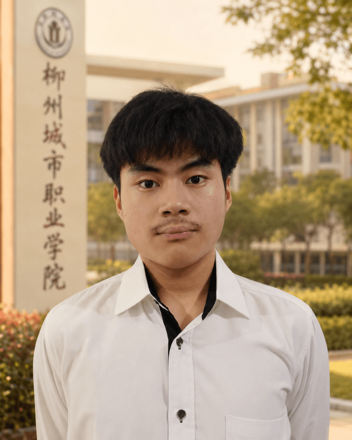 Foto Nealsen David Liong, penerima beasiswa Wanmei di Liuzhou City Vocational College tahun 2025.